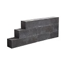 Facetblock 15x15x45 cm Black