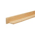 Scandinavisch vuren geschaafd dakbeschot 1.6x10x300 cm, groen geïmpregneerd