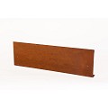 Kantopsluiting Single (flg) 300x10 cm corten