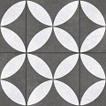 GSB Ceramic Plus Fiore Bianco Nero 60x60x4 cm