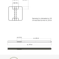 Lichtgewicht betonpaal met diamantkop ongecoat 8.5x8.5x280 cm, tussenpaal, grijs