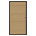 Premium Composiet Newtechwood co-extrusie composiet deur in aluminium frame, horizontaal, 100x195 cm