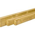Scandinavisch vuren geschaafde bovenregel 3.8x10x450 cm, groen geïmpregneerd