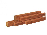 Azobe Hardhouten regel, 4-zijdig glad geschaafd 4.5x9x400 cm