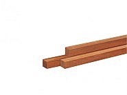 Azobe Hardhouten paal fijnbezaagd, gepunt 6x6x275 cm