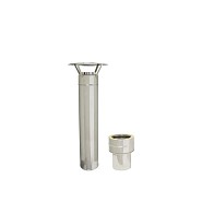 Flue package voor kachel in overkappingen met EPDM dak
