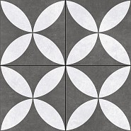 GSB Ceramic Plus Fiore Bianco Nero 60x60x4 cm