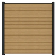 Premium Composiet Newtechwood composiet scherm triple, 180x180 cm, red cedar.