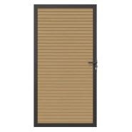 Premium Composiet Newtechwood co-extrusie composiet deur in aluminium frame, horizontaal triple, 100