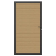 Premium Composiet Newtechwood co-extrusie composiet deur in aluminium frame, horizontaal, 100x195 cm