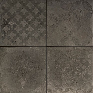 GSB Ceramic Colatina Decor Dark Grey 60x60x3 cm