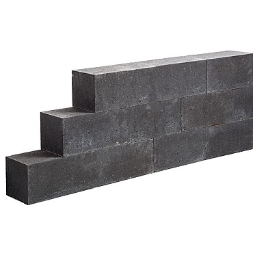 Garden Wall Black Edition Small 12x12x60 cm