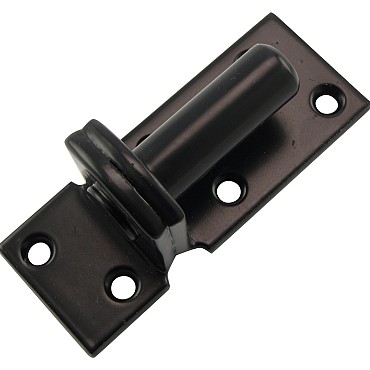 Duim Zwart gepoedercoat t.b.v. deuren en poorten 16 mm per stuk