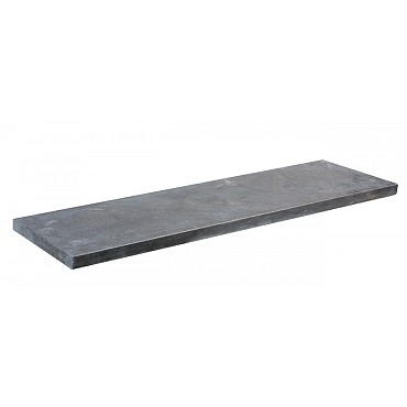 Afdekrand chinees hardsteen  3x30x100 gezoet met facet (N)