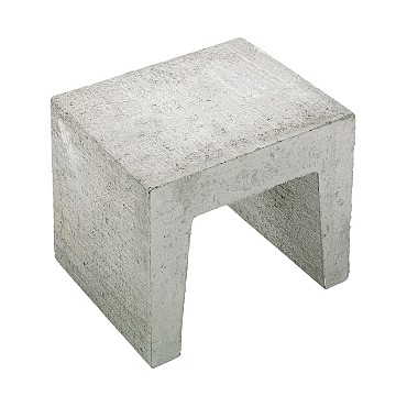U-element grijs 40x40x50 cm
