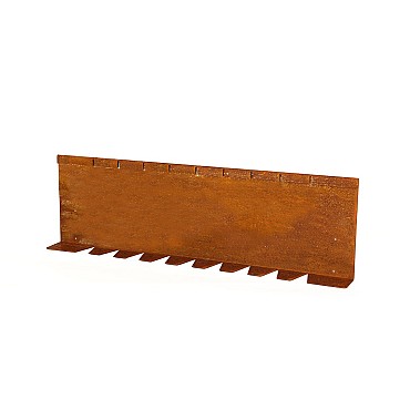 Kantopsluiting Single flex (flg) 300x10 cm corten
