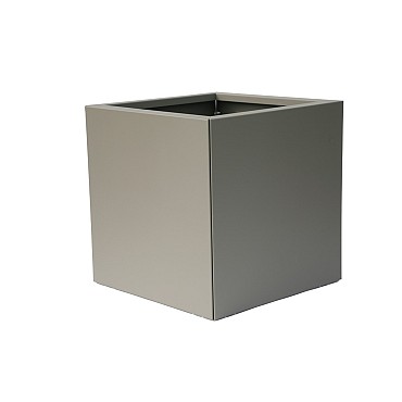 Bloembak vlak taupe 60x60x60 cm