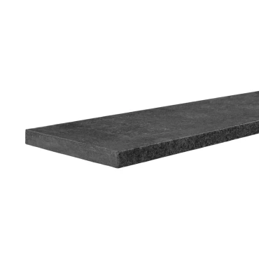 Afdekrand G684 basalt gezoet met facet 3x20x100 zwart (N)