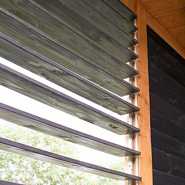 DHZ shutter framewerk, 2 stuks 165 cm t.b.v. 14 planken