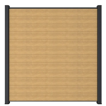 Premium Composiet Newtechwood composiet scherm vlak, 180x180 cm, red cedar.