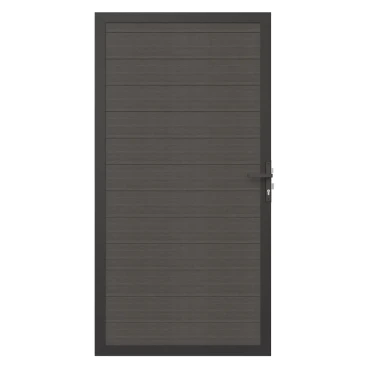 Premium Composiet Newtechwood co-extrusie composiet deur in aluminium frame, horizontaal, 100x195 cm