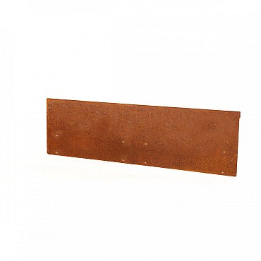 Kantopsluiting Single 300x16.5 cm corten
