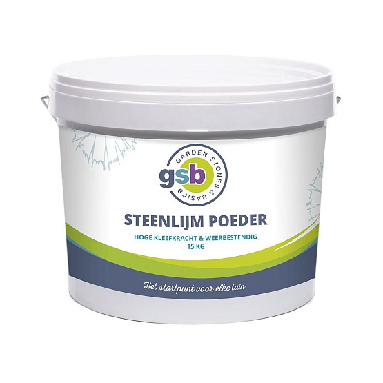 GSB Steenlijmpoeder 15 kg (verbruik 1 emmer per 5m2)