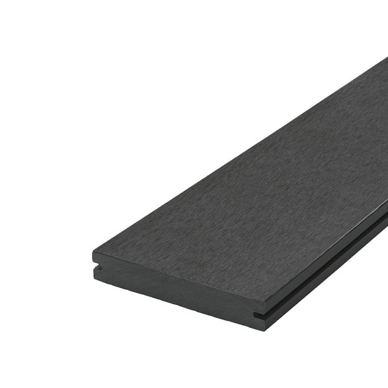 Composiet vlonderplank massief, Antraciet 2,3x14x300 cm