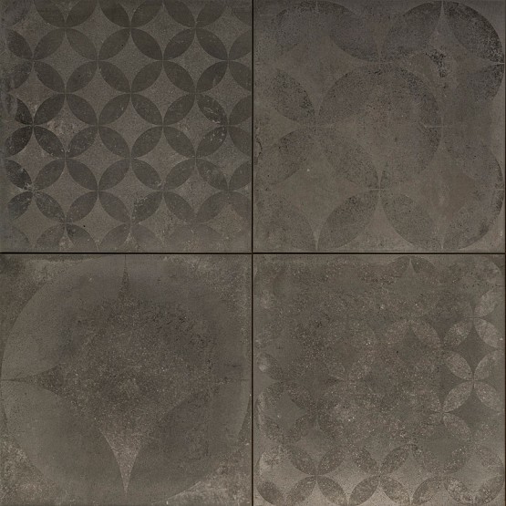 GSB Ceramic Colatina Decor Dark Grey 60x60x3 cm