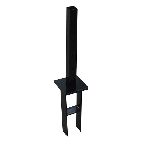 Vloerpaalhouder t.b.v. aluminium paal, voorzien van instortanker