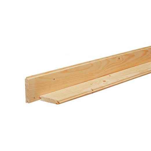 Scandinavisch vuren geschaafd dakbeschot 1.6x10x420 cm, groen geïmpregneerd