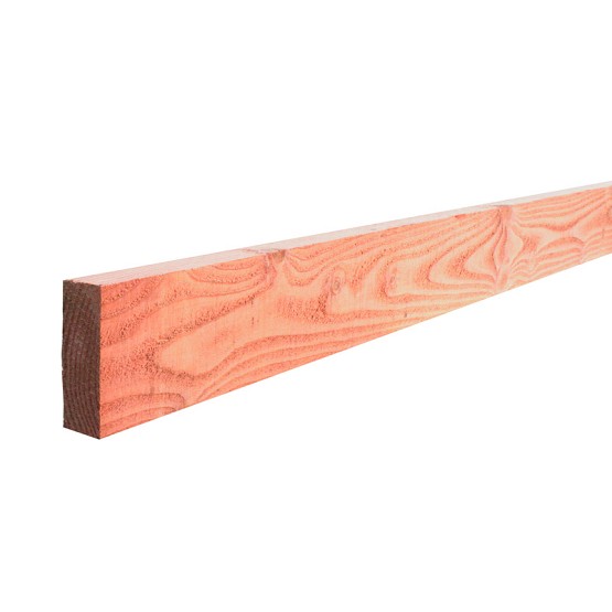 Douglas fijnbezaagde gording 5x15x300 cm, onbehandeld.