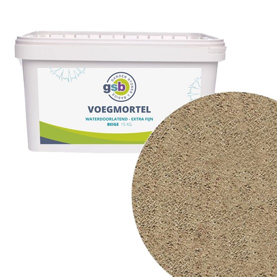 GSB Voegmortel fijn 15 kg - Beige