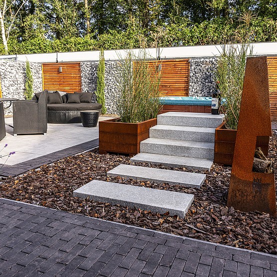 Traptrede G603 grijs Piazzo 15x35x100 cm