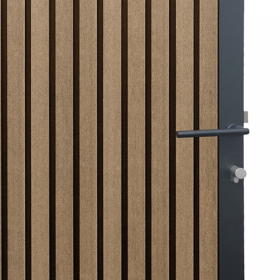 Tuindeur composiet LineaFence Eiken- 90x180 cm