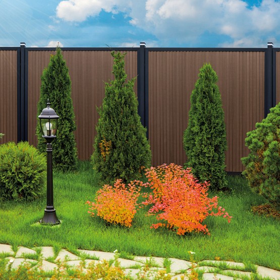 Tuindeur composiet LineaFence Ipé - 90x180 cm