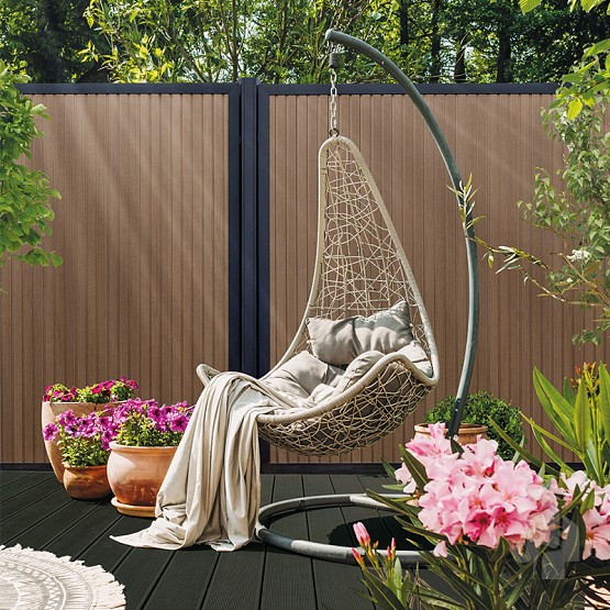 Composietscherm LineaFence Eiken - 180x180 cm