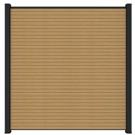 Premium Composiet Newtechwood composiet scherm triple, 180x180 cm, red cedar.