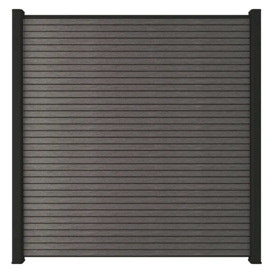 Premium Composiet Newtechwood composiet scherm triple, 180x180 cm, silver gray.