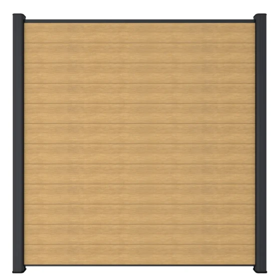 Premium Composiet Newtechwood composiet scherm vlak, 180x180 cm, red cedar.