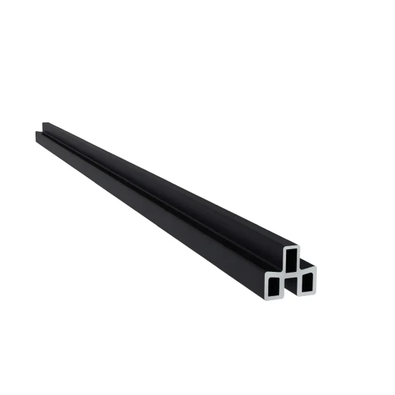 Premium Composiet Newtechwood aluminium frameset t.b.v. triple schermplanken, zwart.